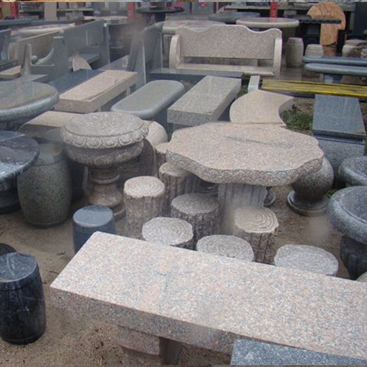 異形石材加工藝術 花崗巖異型石材、雕刻與石桌石椅的精致工藝